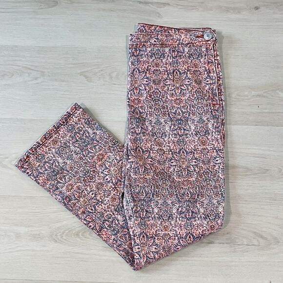Free People Frida Flare Cropped Pants Size 10 EUC - Picture 4 of 11